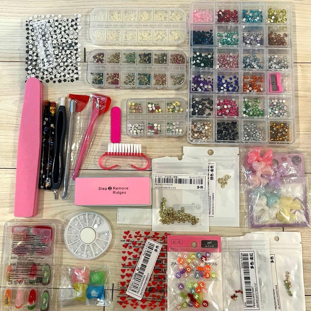 ネイルパーツ　ネイルツール　まとめ売り　ほぼ未開封
