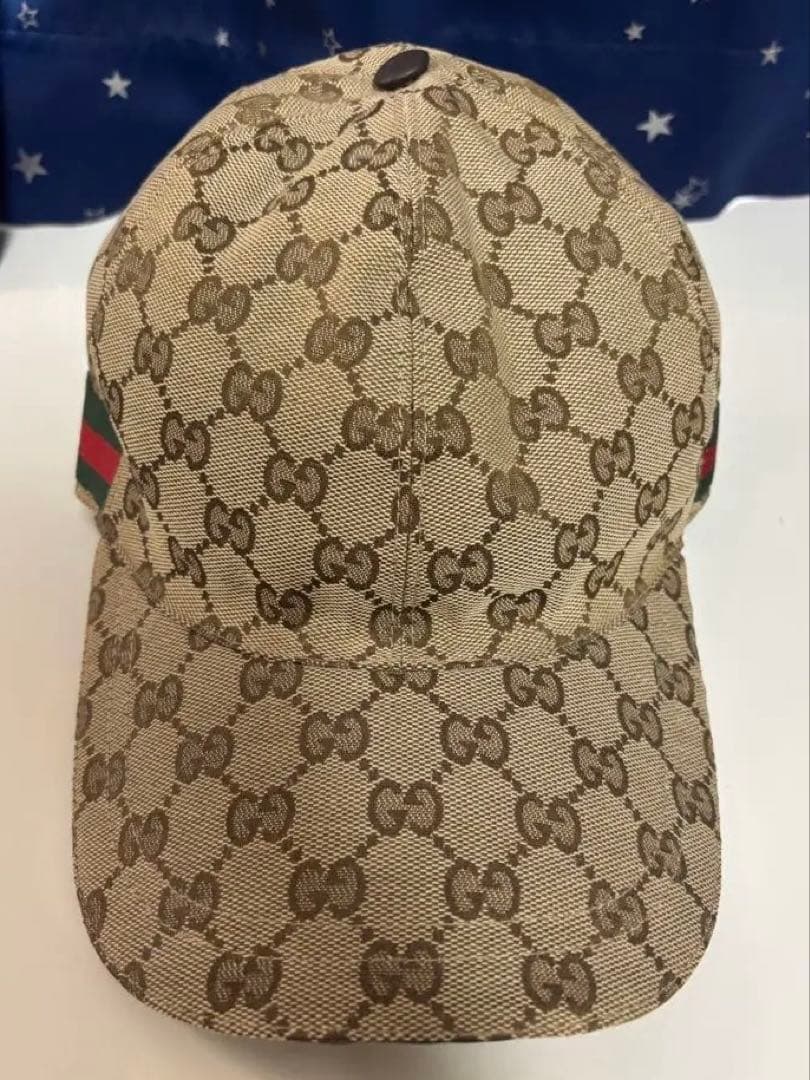 Gucci GGパターン キャップ ベージュ