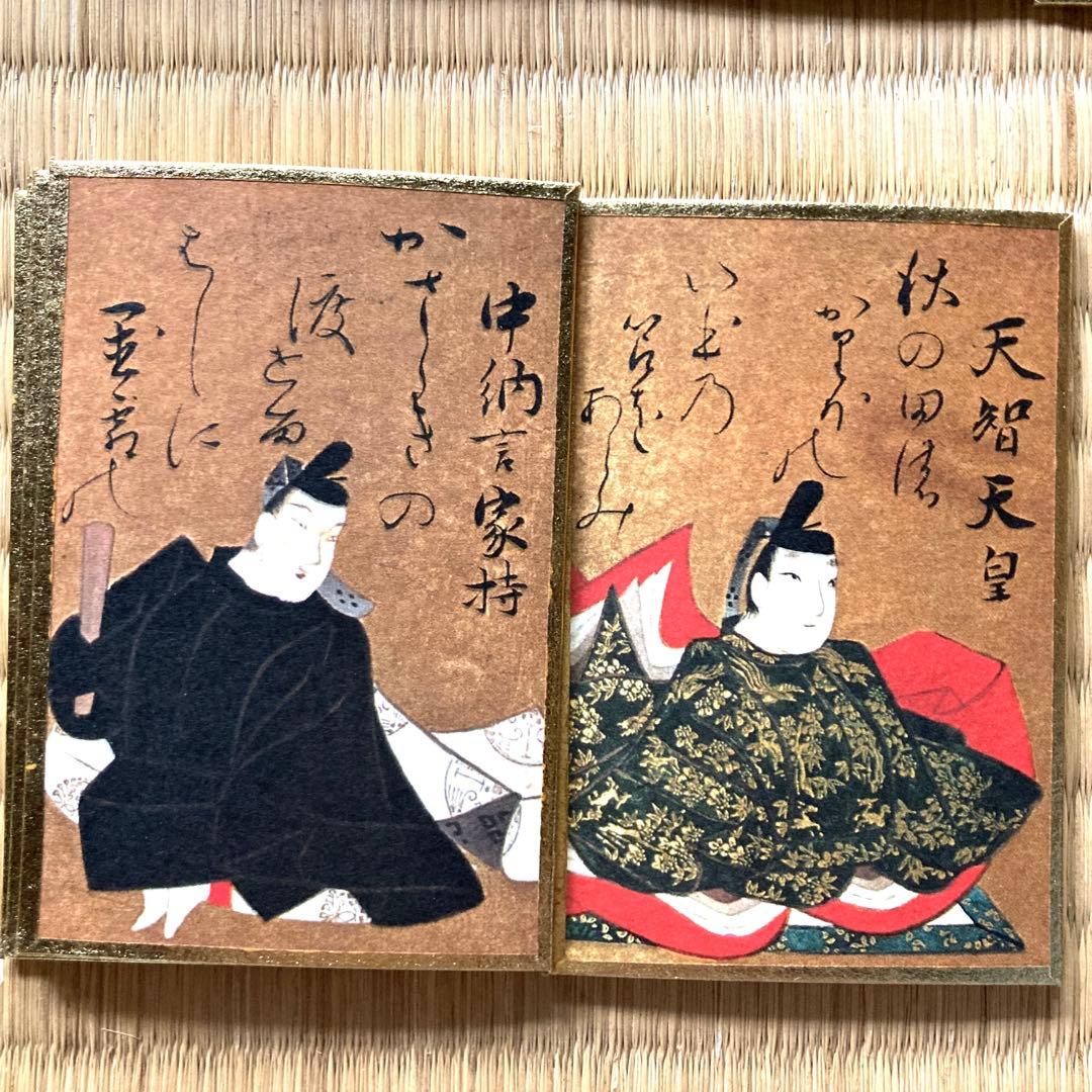 値下げ！☆紫式部、清少納言☆ 桐箱入 光琳かるた 百人一首 解説書付き