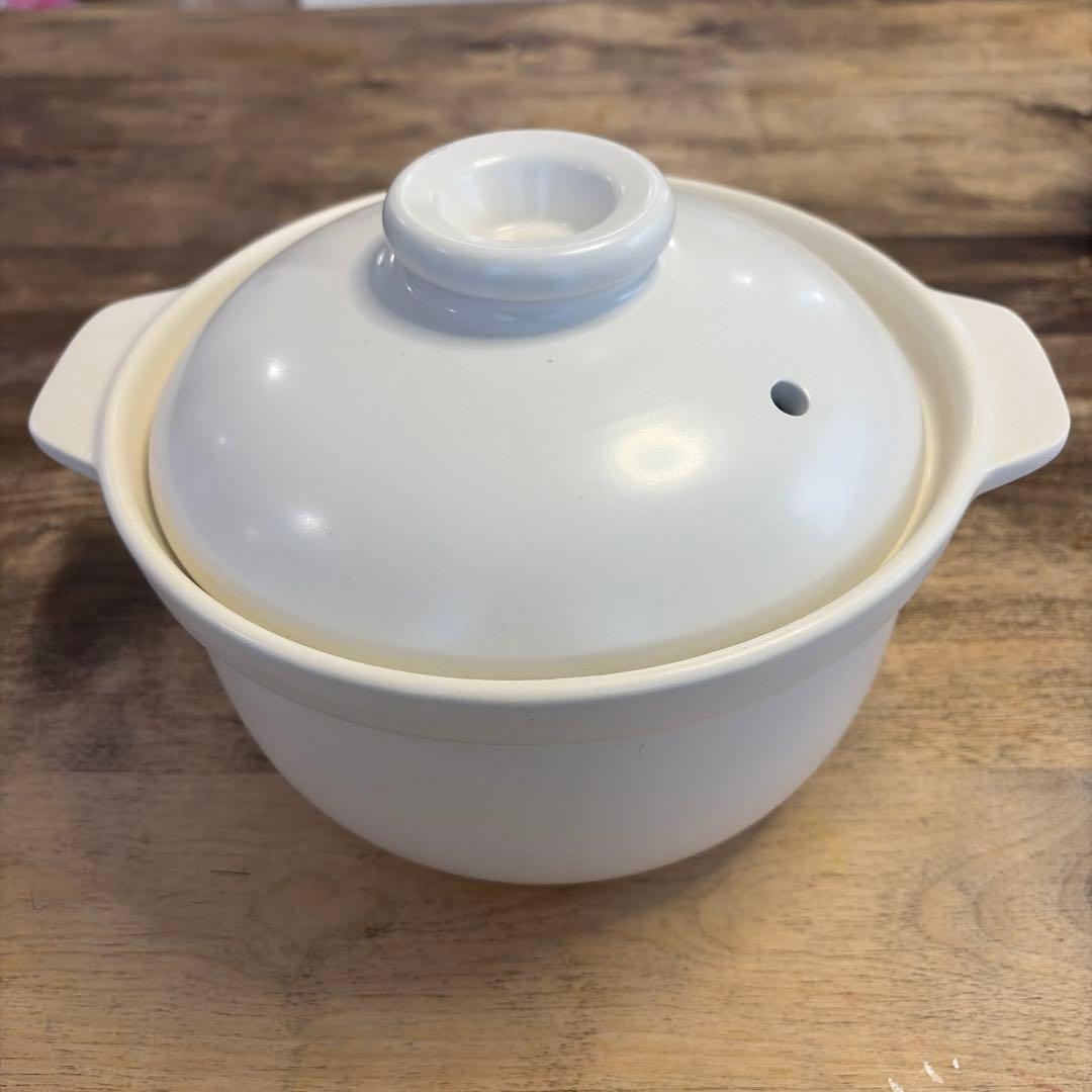 マスタークック　土鍋　3号深鍋　木栓付き