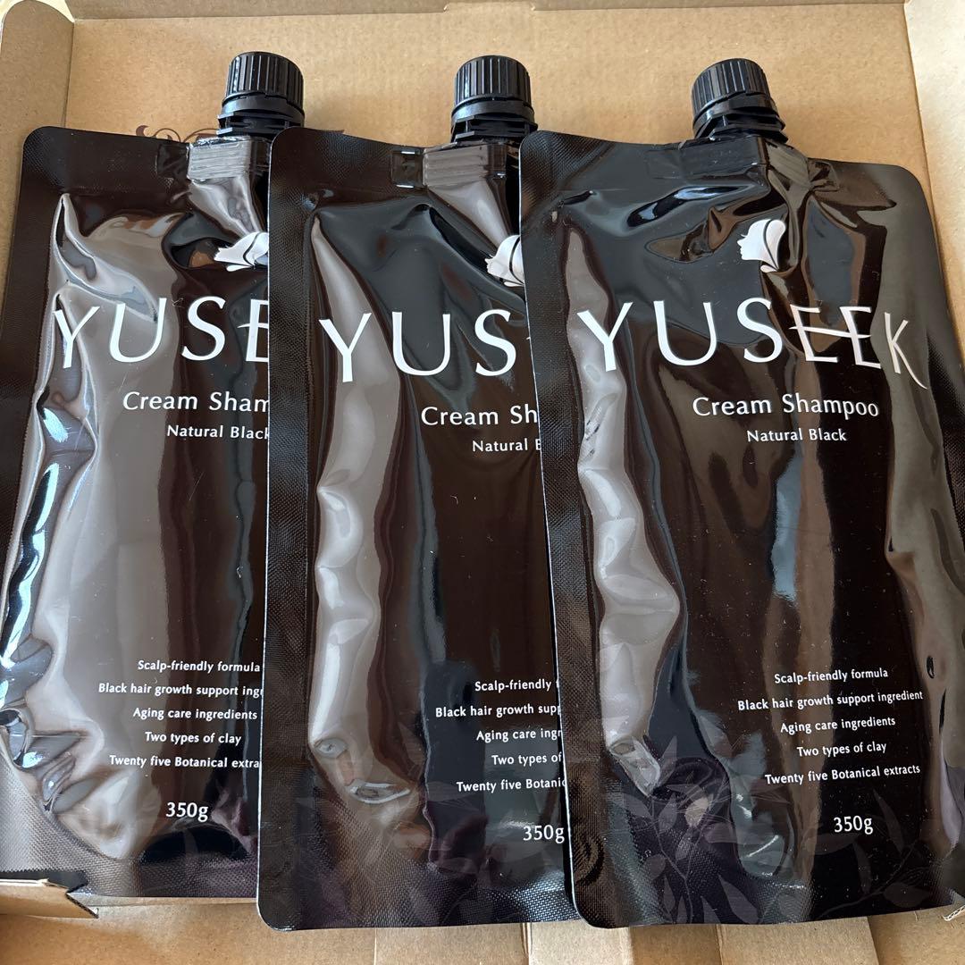 YUSEEK Cream Shampoo ナチュラルブラック　350g