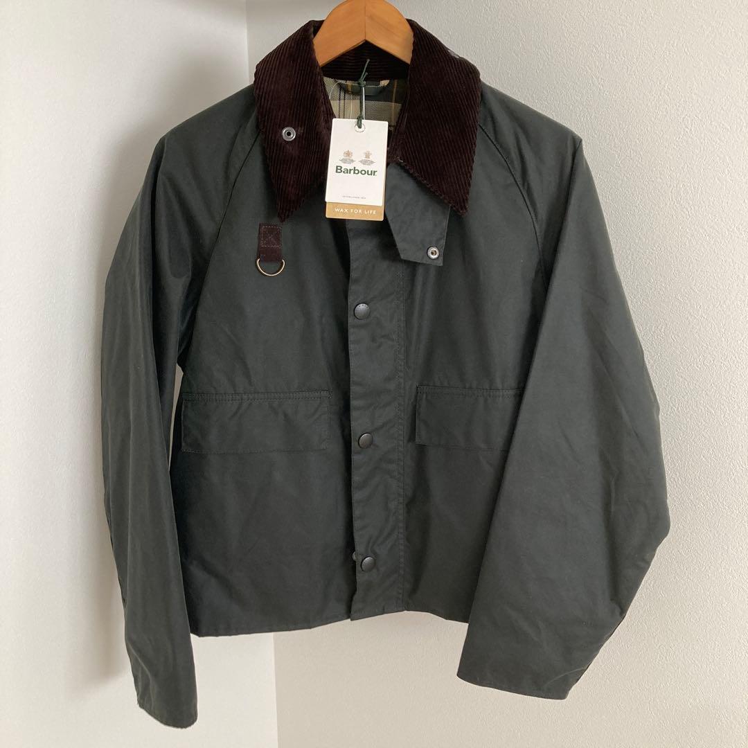 【新品美品】 Barbour SPEY WAX JACKET オリーブ Mサイズ