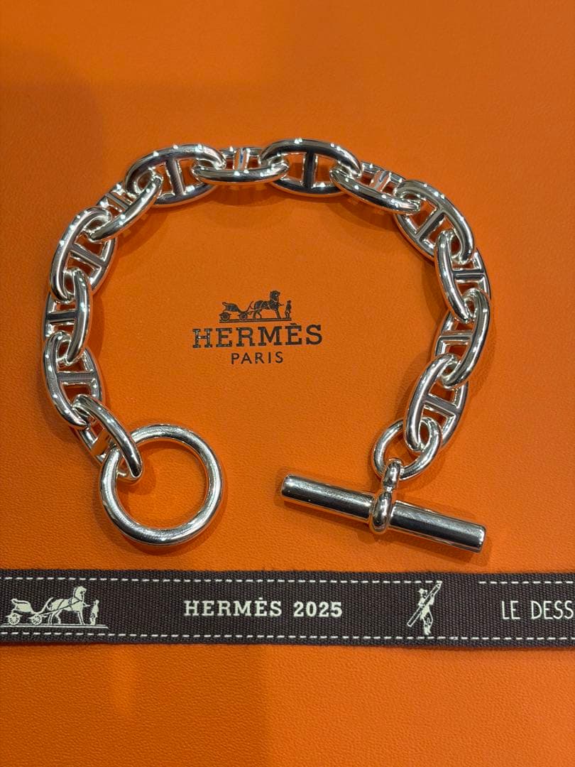 ア*ル様 百貨店購入　未使用　HERMES シェーヌダンクル　gm 13コマ