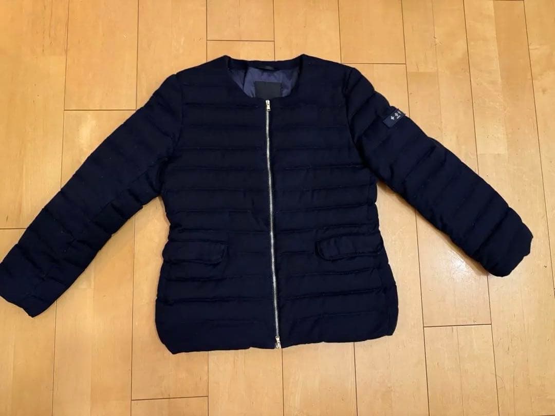 本日0時まで！TATRAS ネイビー キルティング　ダウンジャケット TATRAS タトラスTIDONEダウンジャケット2way ネイビー S フード 紺