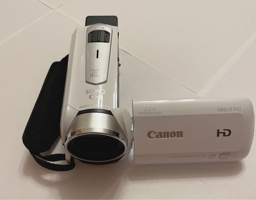 Canon デジタルビデオカメラ ホワイトIVISHFR42WH