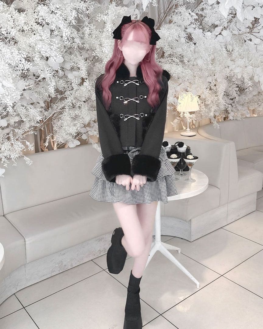 HONEY MEW リボンビットフードショートコート XS - メルカリ