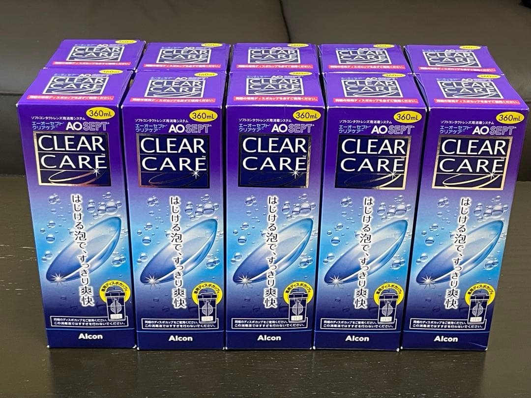 CLEAR CARE 360ml 10本セット ソフト用/過酸化水素タイプ】クリアケア 360mL Alcon｜日本アルコン
