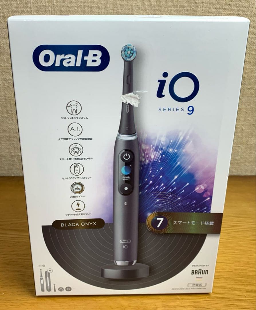 【新品未開封】BRAUN Oral-B iO Series 9 ブラックオニキス iO9ブラックオニキス 電動歯ブラシ IOM92J22ACBK-W [オーラルB /回転式