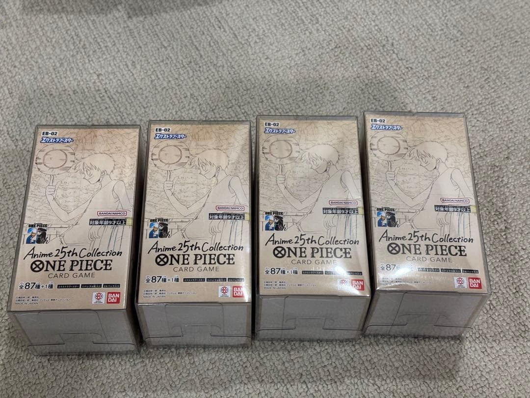 未開封Anime25thCollection 4BOX ワンピース