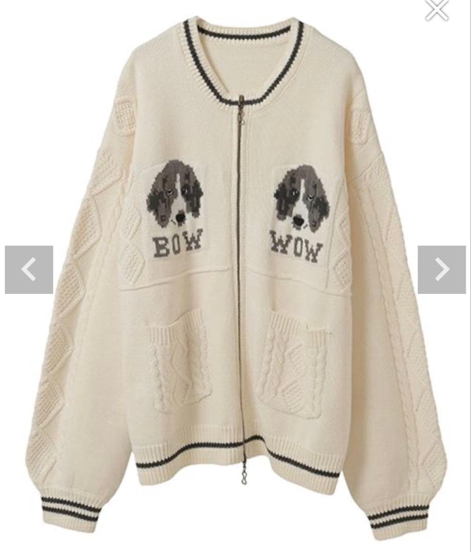 トップス Candystripper TWIN DOGS KNIT JUMPER