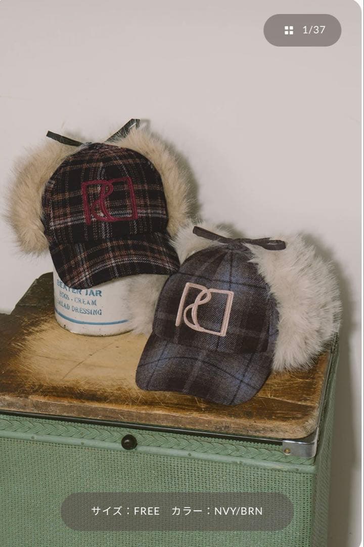 ダーリッチ子ロゴフライトキャップ　NVY