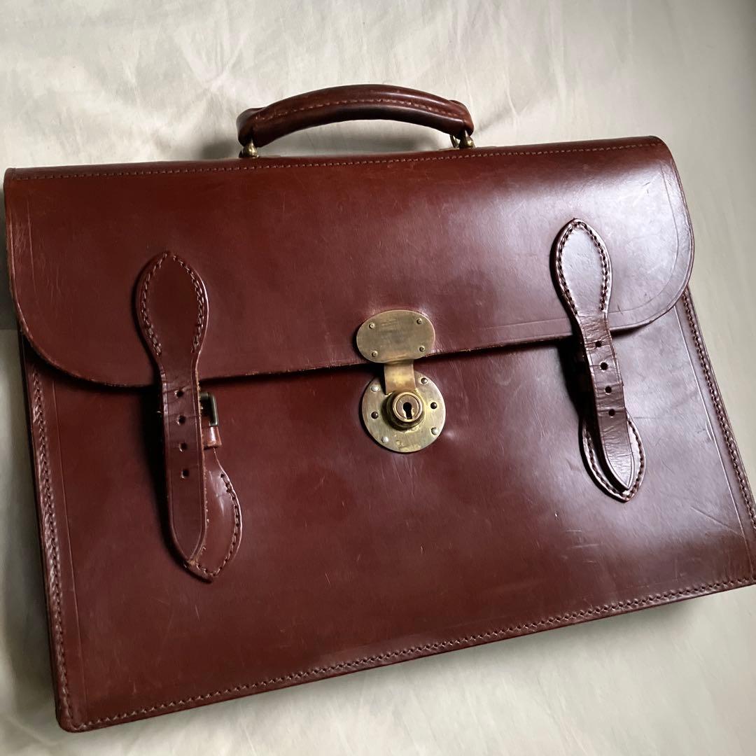 ロイドフットウェア　ロイズラゲッジ　ブライドルレザー　ブリーフケース イギリス製