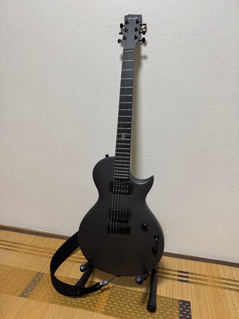 エレキギター マットブラック ギターケース アプリ付き＋教科書