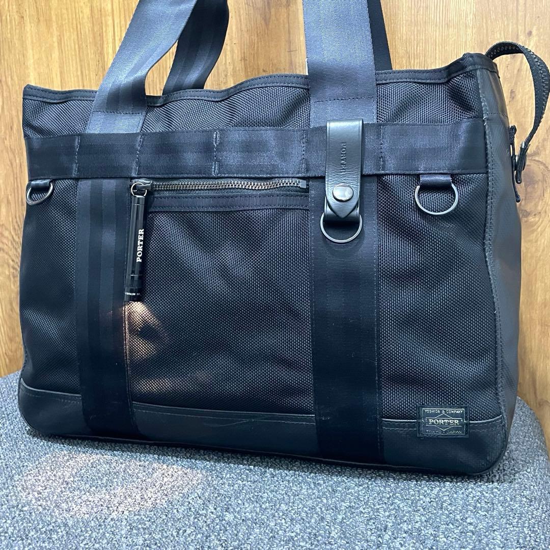 大人気 ✨ ポーター ヒート トートバッグ A4 大容量 マグライト付属