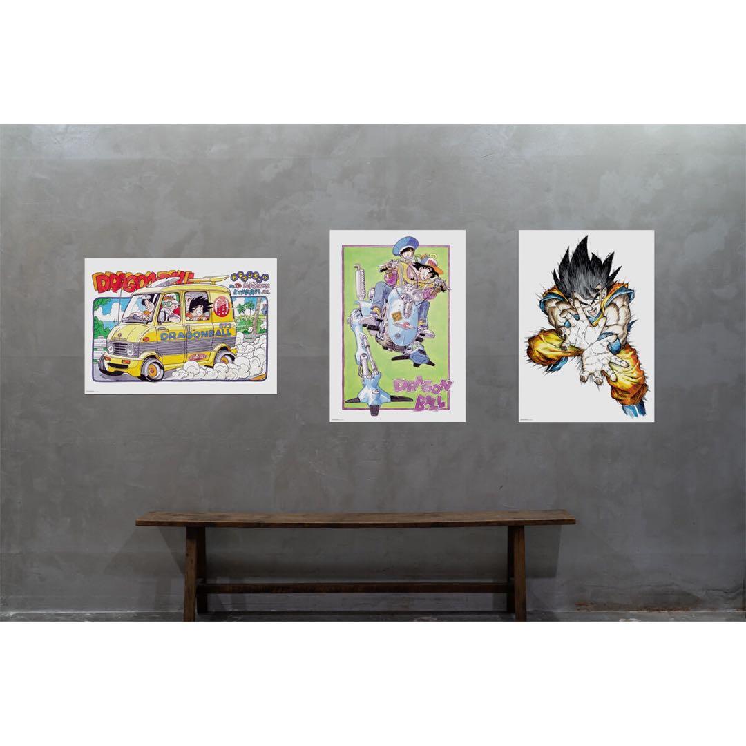 ドラゴンボール40周年記念ポスター　3点セット ドラゴンボール40th記念フェア 鳥山明原画 A全アートポスター オレンジ
