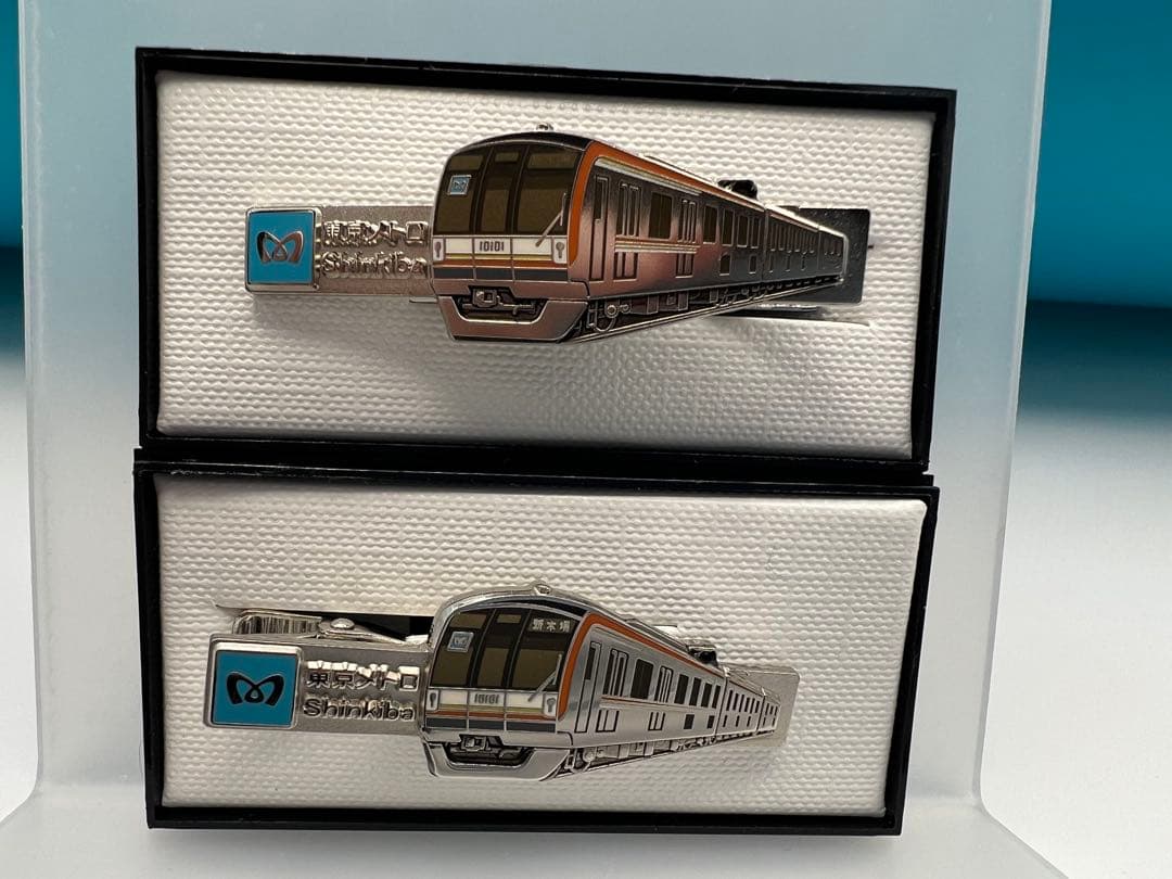 東京メトロ 木場駅開業20周年記念 ネクタイピン 男女セット