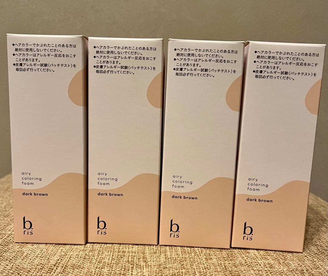 お得　b.ris エアリーカラーフォーム　白髪染め　泡　簡単　ラク　4個セット