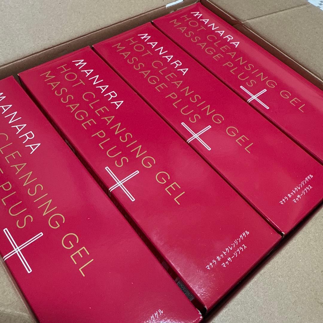 マナラホットクレンジングゲルマッサージプラス（メイク落とし）200g×4本
