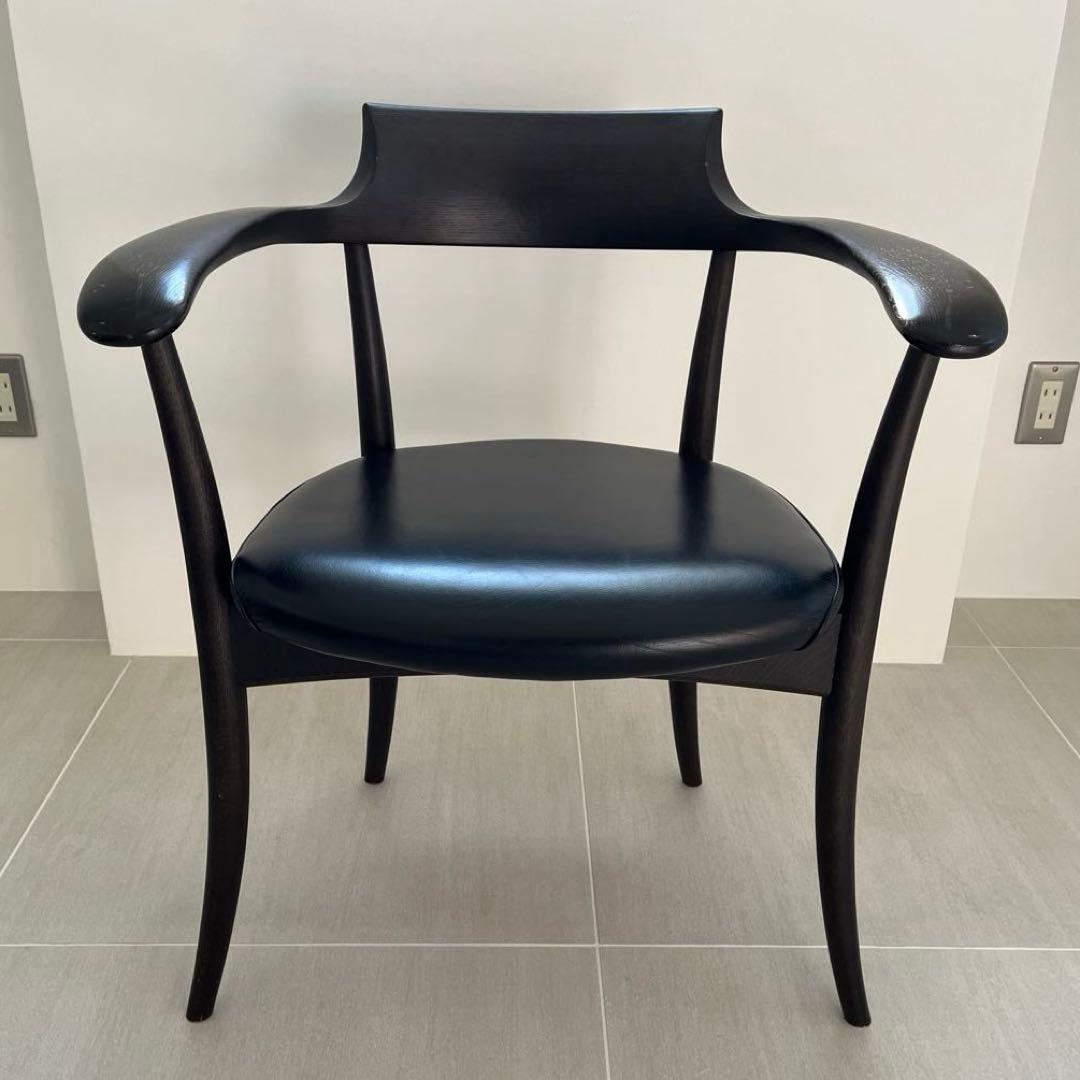 飛騨産業 クレセント アームチェア SG260A 本革レザー