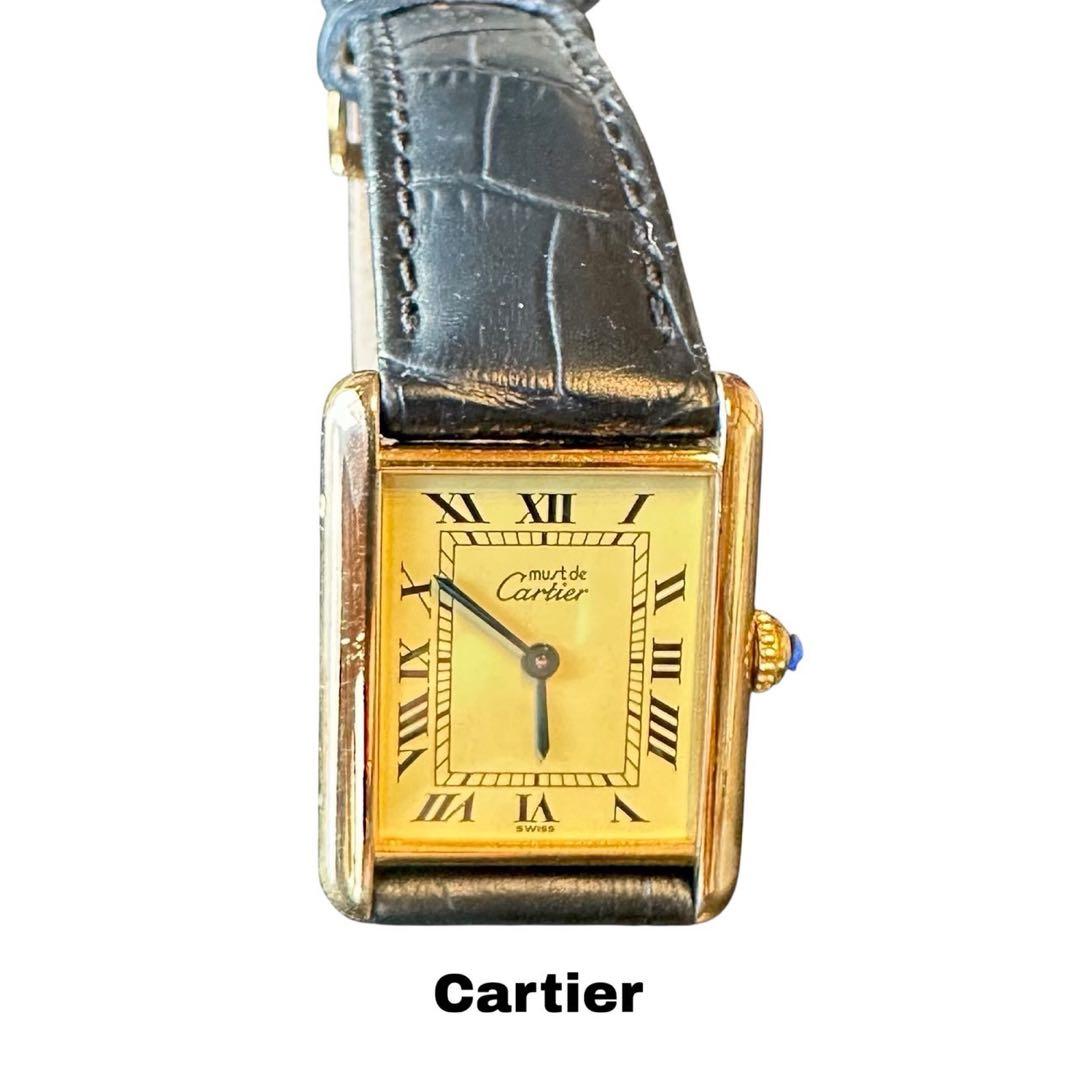 【専用】Must de Cartier Tank Vermeil Cartier Tank 18MM Vermeil Must De Cartier 1980-90s – Crown Vintage