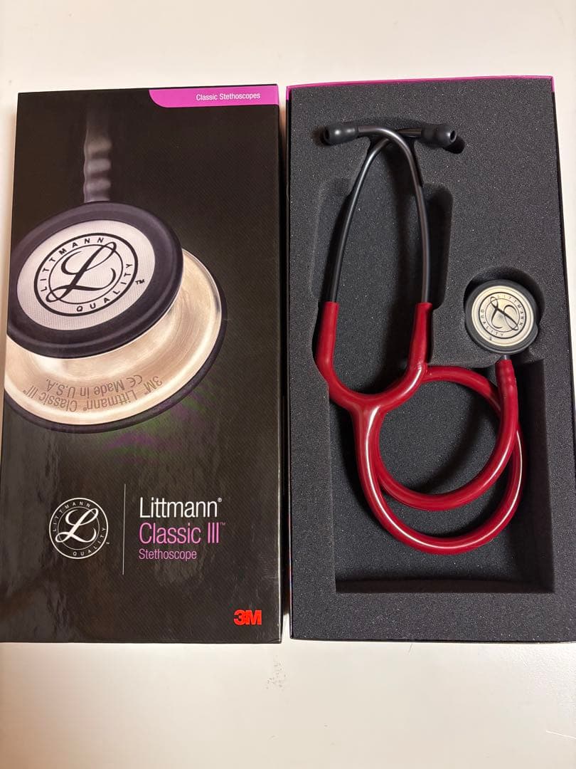 Littmann Classic III 聴診器 3M リットマン　バーガンディ