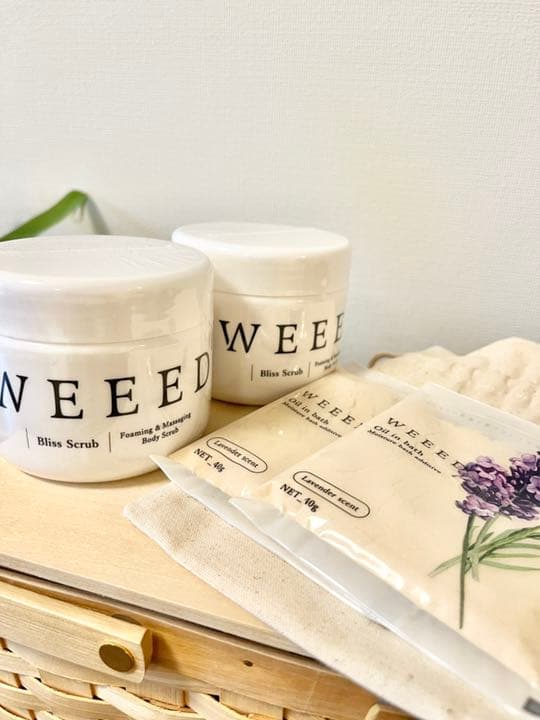 WEEED薬用桃尻スクラブ2個×オイルインバス2個