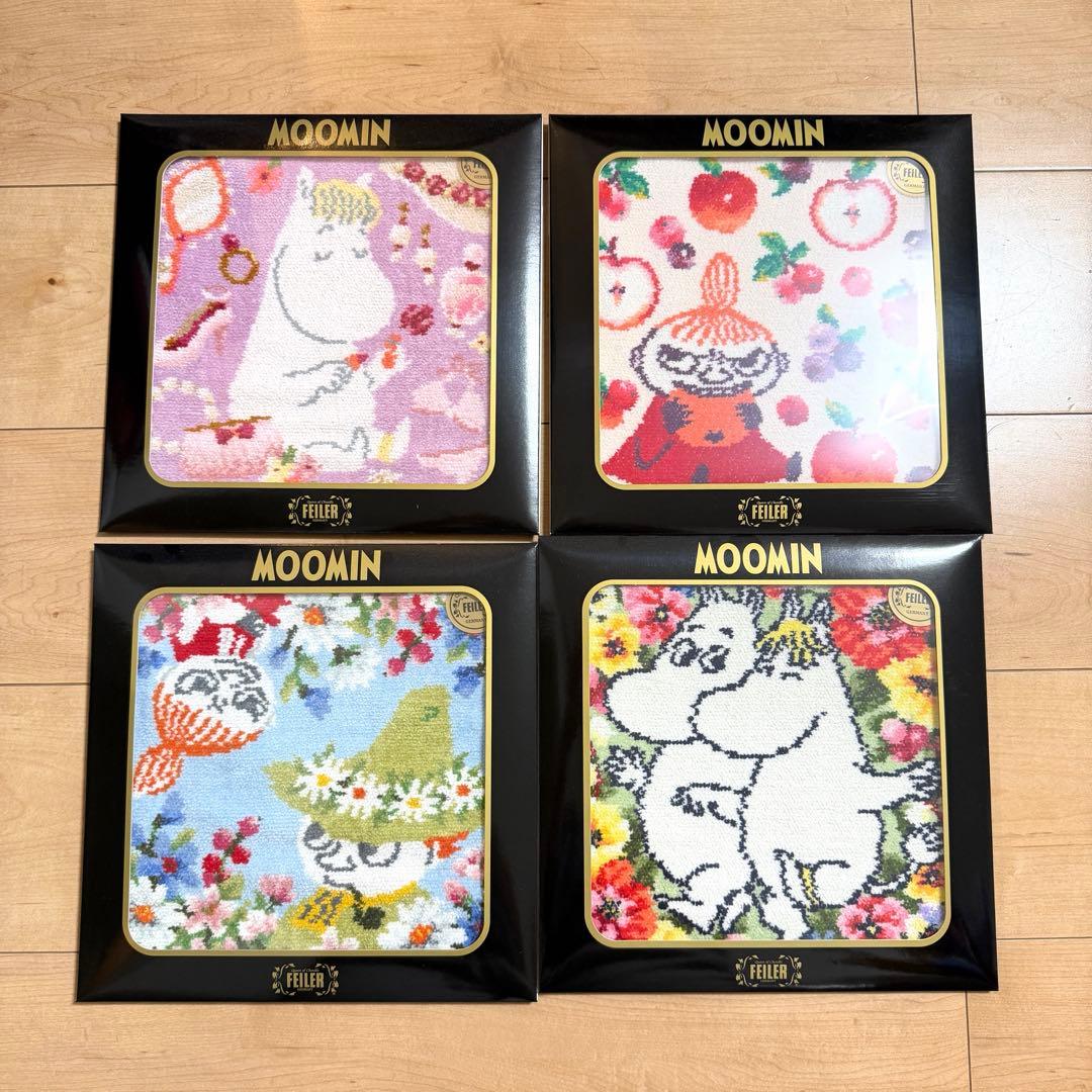 新品　ムーミン　フェイラー　タオル　ハンカチ　まとめ売り　ミイ　スナフキン MOOMIN（ムーミン） グッズ タオルハンカチ 2枚セット おしゃれ プチ