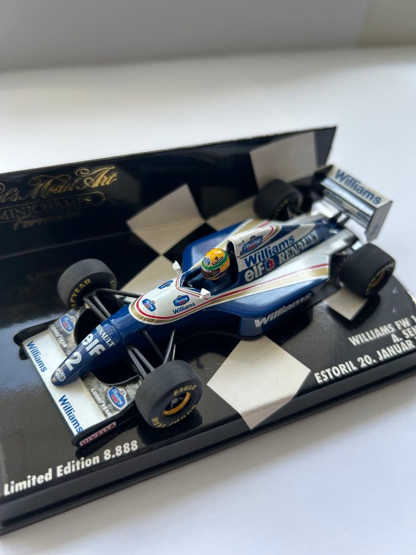 ミニチャンプス 1/43 ウイリアムズ ルノー　FW15 アイルトン•セナ 限定