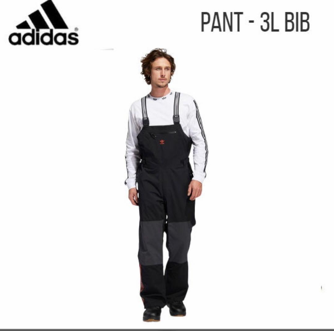 タグ付き美品アディダス 3レイヤービブ メンズ スノーボード 4XO