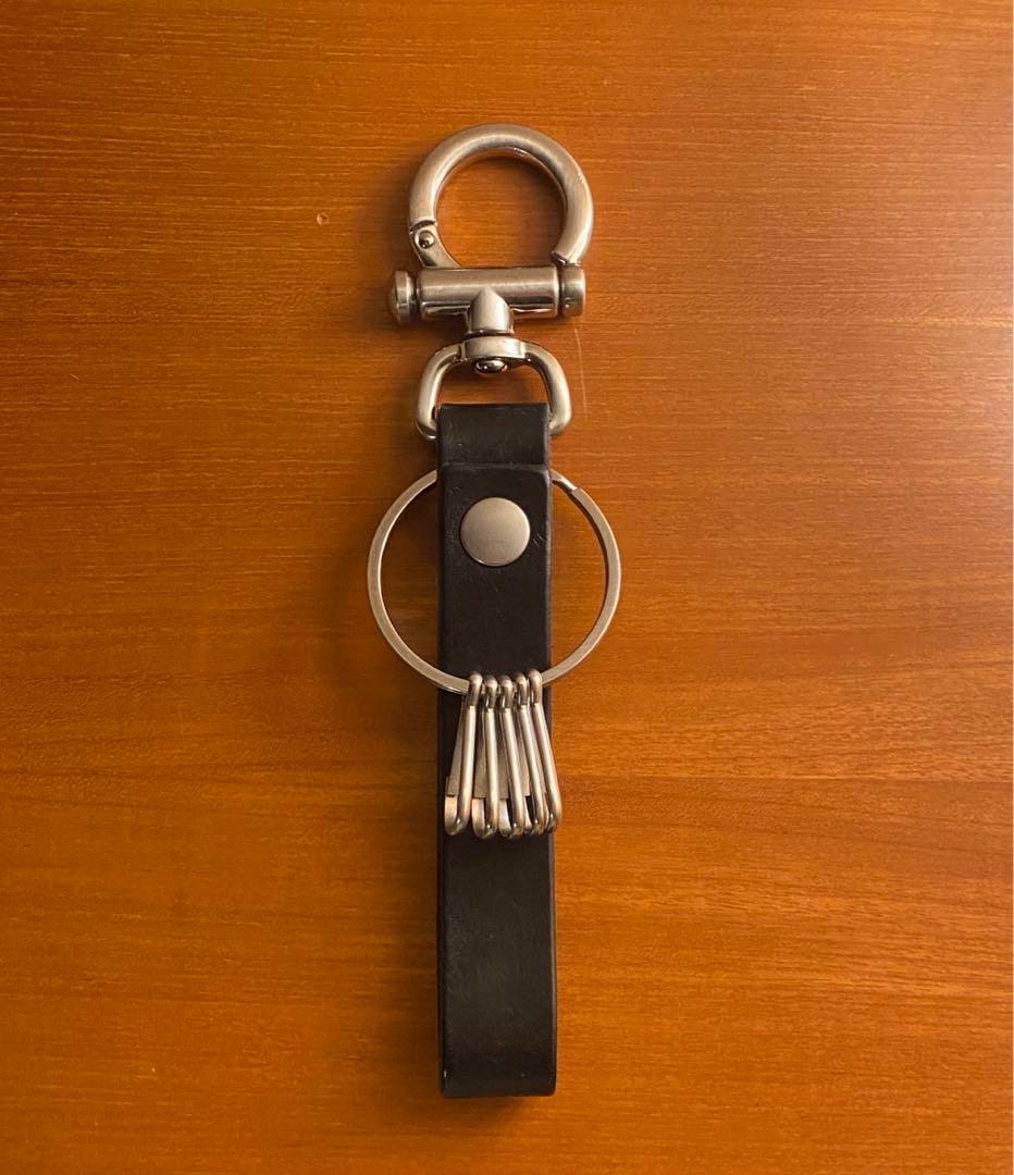 Hender Scheme key flock BLACK 牛革