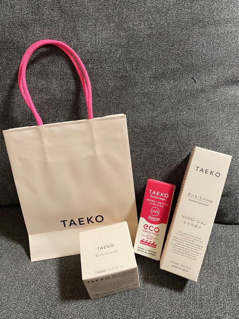 TAEKO リッチローション・クリーム & サンスクリーン セット