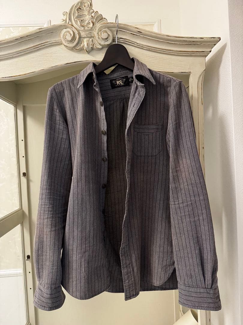 RRL ダブルアールエル ストライプ ワークシャツ XS