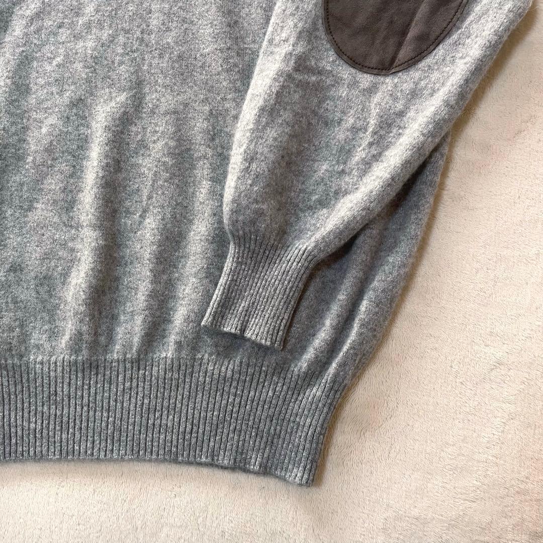 希少✨ブルネロクチネリ カシミヤ100 クルーネックセーター エルボー