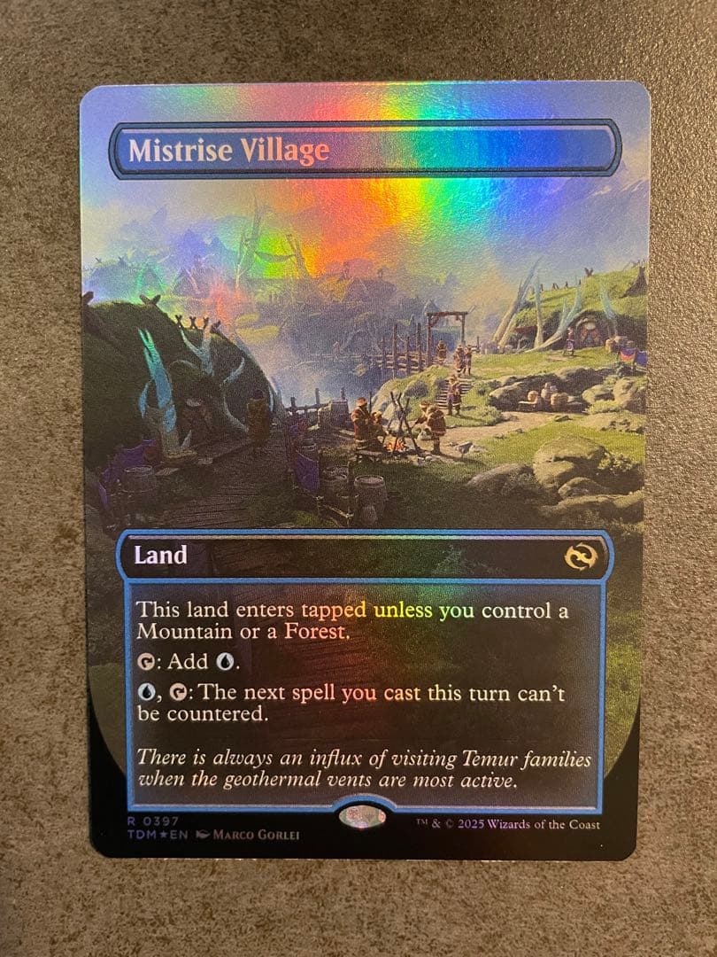 【ボーダレス・Foil】湧霧の村/Mistrise Village 湧霧の村 (Mistrise Village) · Tarkir: Dragonstorm (TDM) #261