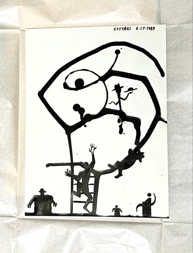 貴重一点物マークコスタビ MARK KOSTABI 直筆デッサン1989① Mark Kostabiの作品をSINGULARTで販売中