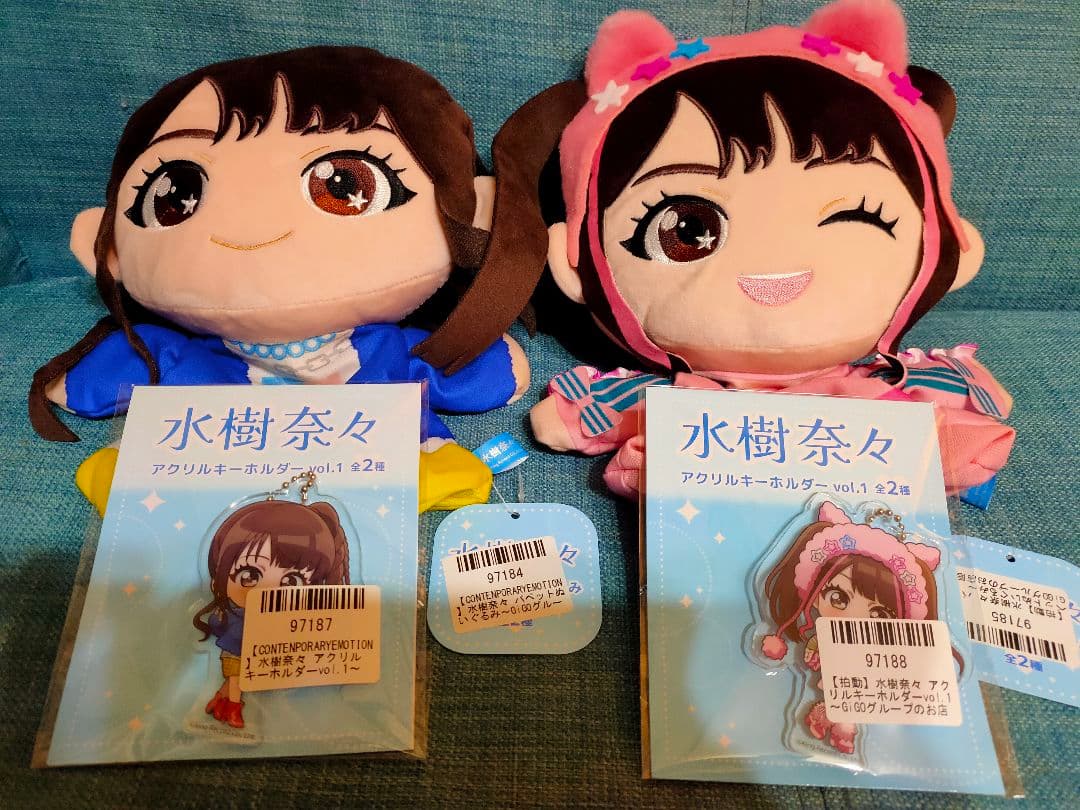 GIGO 水樹奈々 パペット アクリルキーホルダー 4個セット