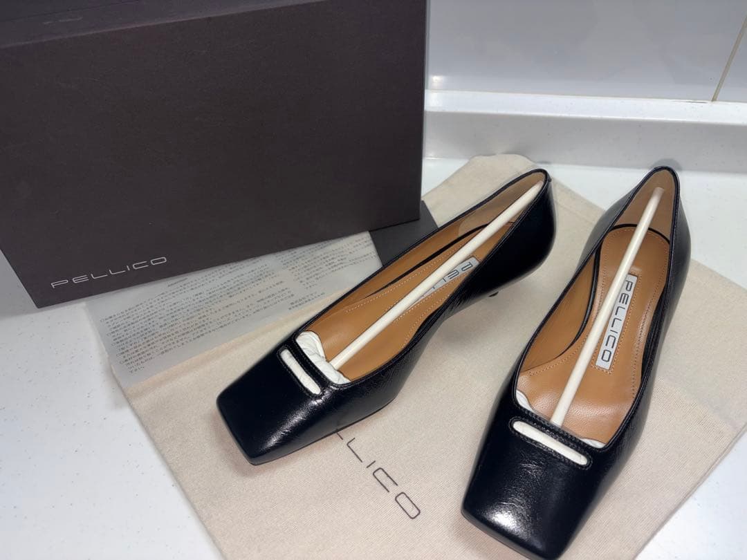 s*i様 新品未使用 ペリーコ ノラ アネッリ パンプス ブラック PELLIC PELLICO（ペリーコ） パンプス NORA アネッリ バックスリング パンプス