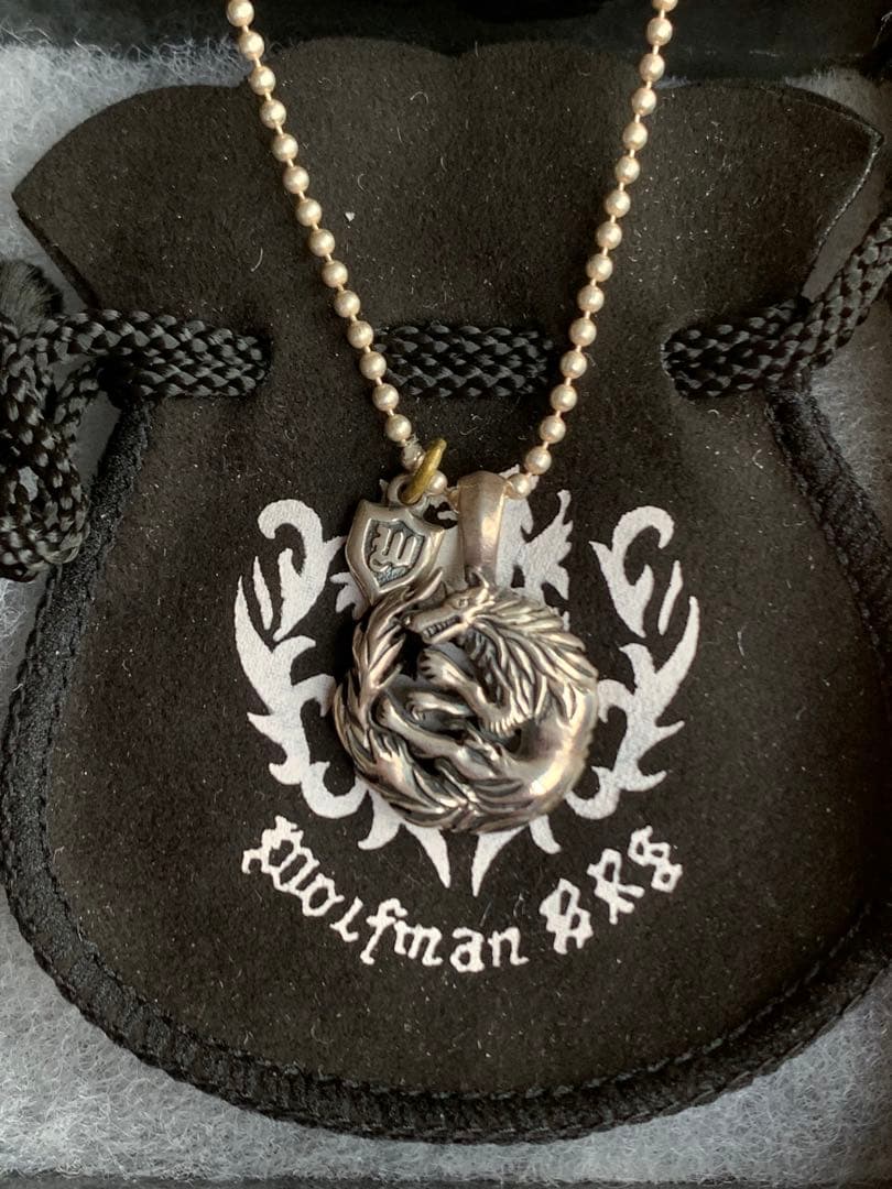 WOLFMAN B.R.S【初期】ムーンウルフペンダント（チェーン付き）