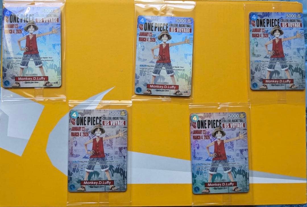 す*さ様 ルフィ 米国大学バスケ限定配布 2026 5枚 英語版】バスケットボール ルフィ プロモカード（1枚） – GRIMSHOP