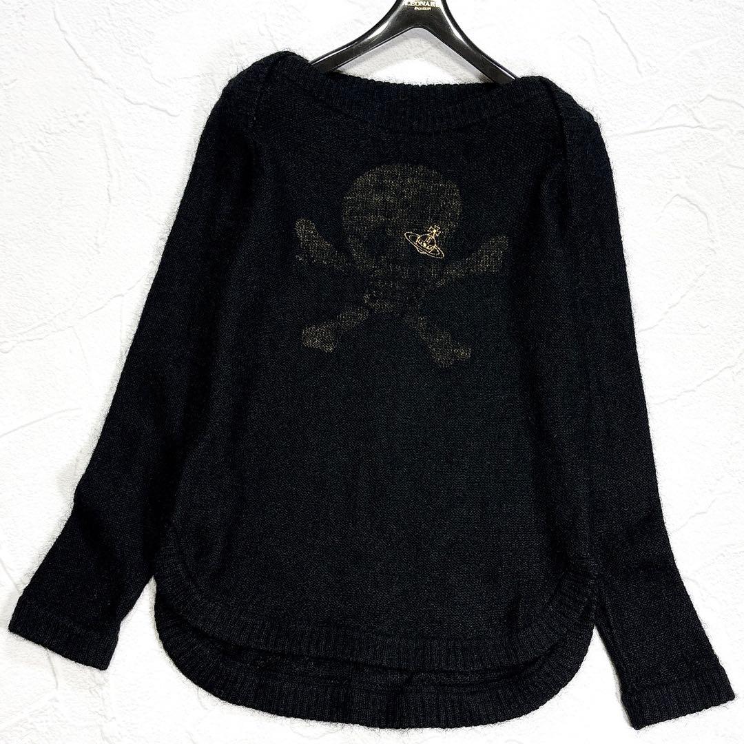 ヴィヴィアンウエストウッド　ニット　チュニック　ゴールド　オーブ刺繍　スカル　3