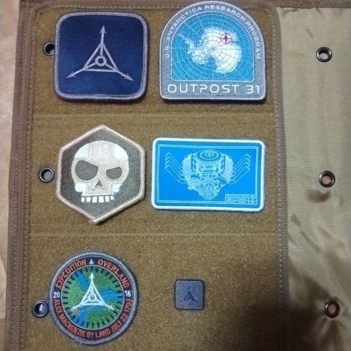 TAD、PDWベルクロパッチ5枚+チタン合金レンジャーアイパッチ1個セット②