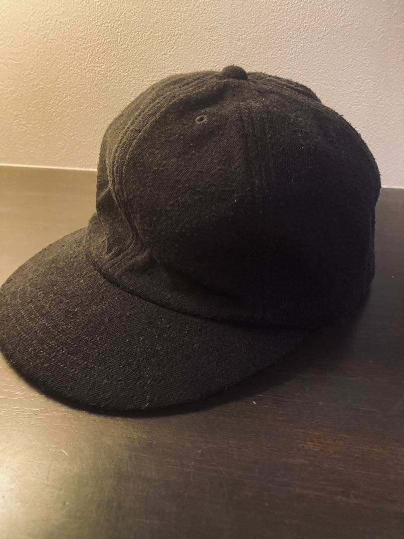 25ss 試着のみ　COMOLI シルクネップ キャップ COMOLI (コモリ) シルクネップ キャップ