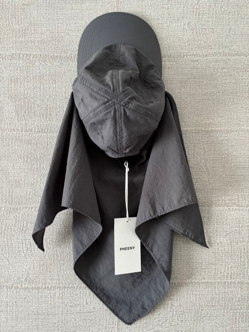 PHEENY キャップ　Nylon Taffeta Cap with Scarf