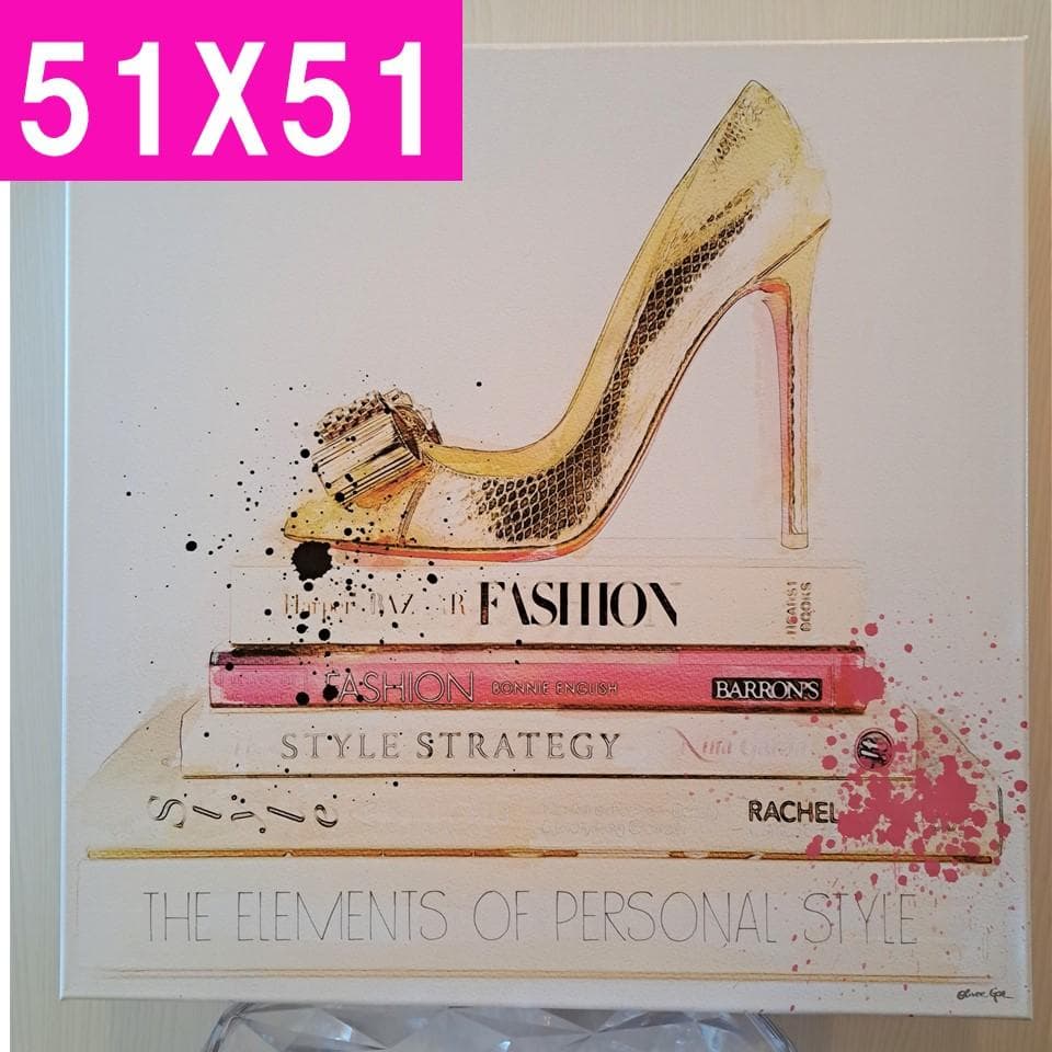 ゴールドヒールキャンバスアート51X51Oliver Galオリバーガル