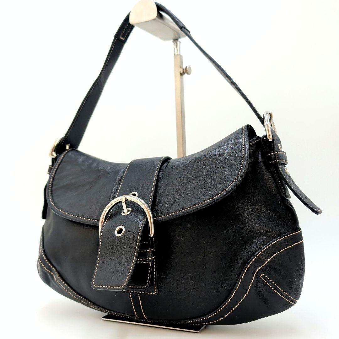 COACH SOHO ハンドバッグ y2k ソーホー ワンショルダー レザー 黒