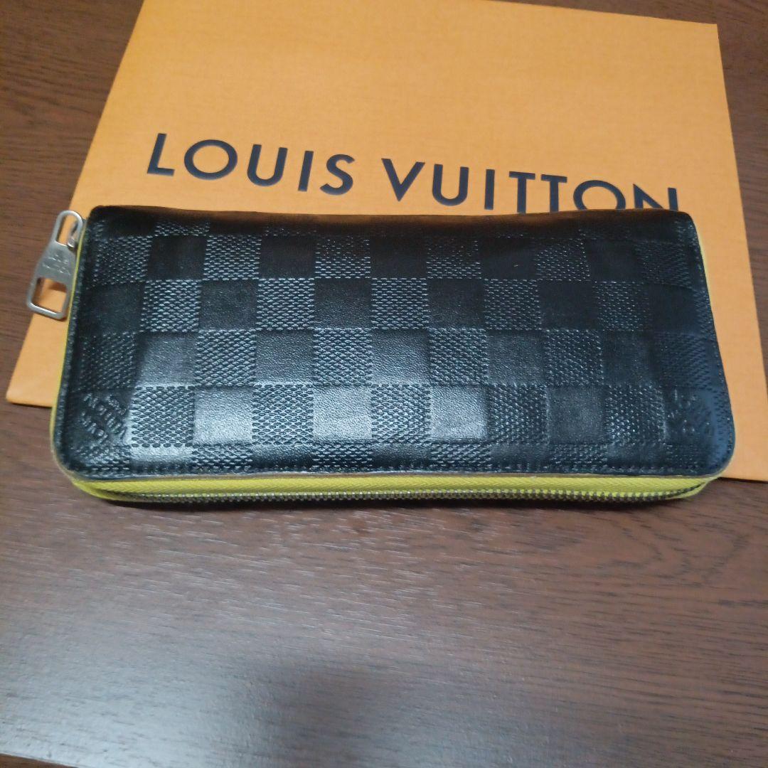 ルイ・ヴィトン。訳あり良品、アンフィニダミエ、ヴェルティカルジッピーウォレット 良品 ルイヴィトン ダミエ アンフィニ ジッピーウォレット ヴェル