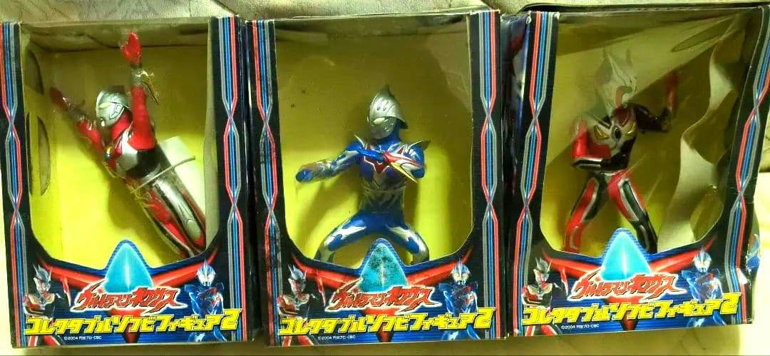 ★激レア　ウルトラマンネクサス　コレクタブルソフビフィギュア2　3種セット