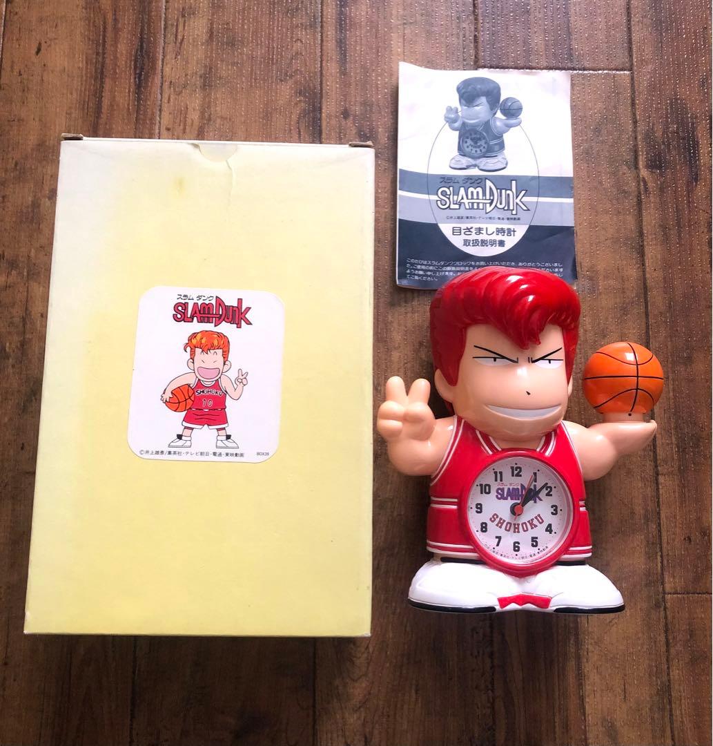 希少 SLAM DUNK 桜木花道 目覚まし時計 完動品 スラムダンク