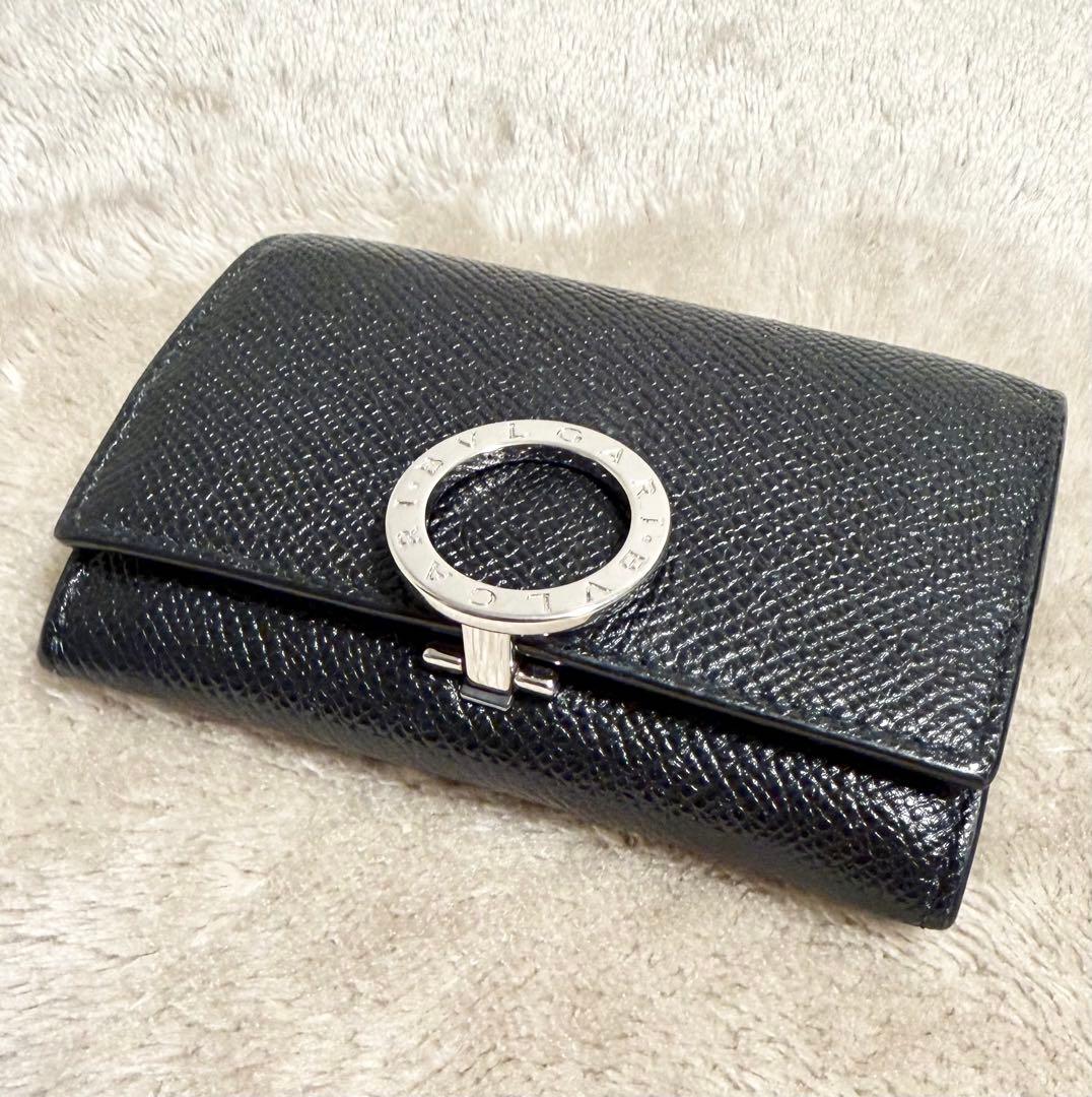 ✨美品✨ ブルガリ BVLGARI レザー ケース メンズ 小銭入れ 黒