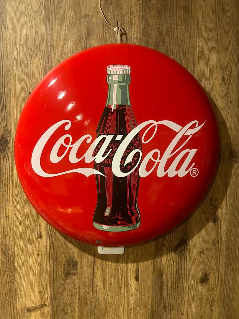 コカコーラ　看板　ボタンサイン　丸型 Yahoo!オークション -「コカコーラ 看板 ボタン」の落札相場・落札価格